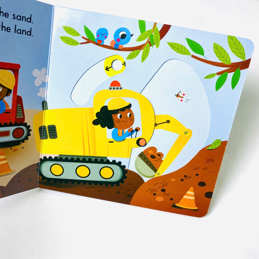 Sách Busy Diggers – Bé khám phá công trường xây dựng với xe xúc