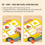 BỘ SÁCH BÓC DÁN HỌC SỐ (DIGITAL COGNITION QUIET BOOK) – HỌC TOÁN SỚM THEO CÁCH MONTESSORI 4 Bộ sách bóc dán học số Montessori giúp bé học đếm và nhận biết con số qua trò chơi sticker