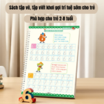 BỘ SÁCH TẬP VIẾT RÃNH CHÌM – BÚT MA THUẬT BAY MÀU GIÚP BÉ LUYỆN CHỮ SIÊU DỄ 3 6 1