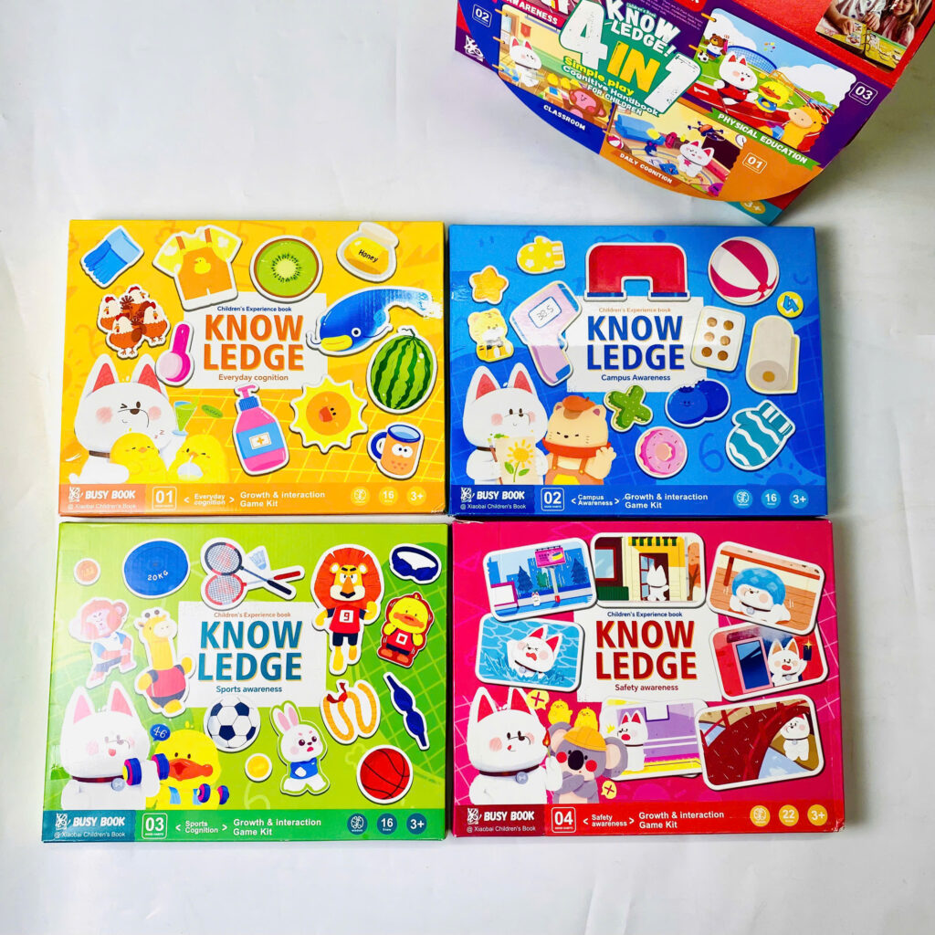 Busy Book 4in1 Phiên Bản 2025 – Bộ Sách Bóc Dán Học Mà Chơi, Chơi Mà Học Cực Xịn Cho Bé 11 4 chủ đề - BUSY BOOK 4IN1
