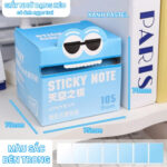 Sticky Note Màu Trong Suốt Ánh Ngọc Trai – Ghi Chú Đẹp, Dán Sách Không Lem, Tiện Dụng Gấp Đôi 8 z7094467632066 247a617c3fe93a67690bedcf17329461