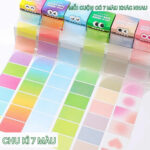 Sticky Note Màu Trong Suốt Ánh Ngọc Trai – Ghi Chú Đẹp, Dán Sách Không Lem, Tiện Dụng Gấp Đôi 2 Sticky Note màu trong suốt ánh ngọc trai