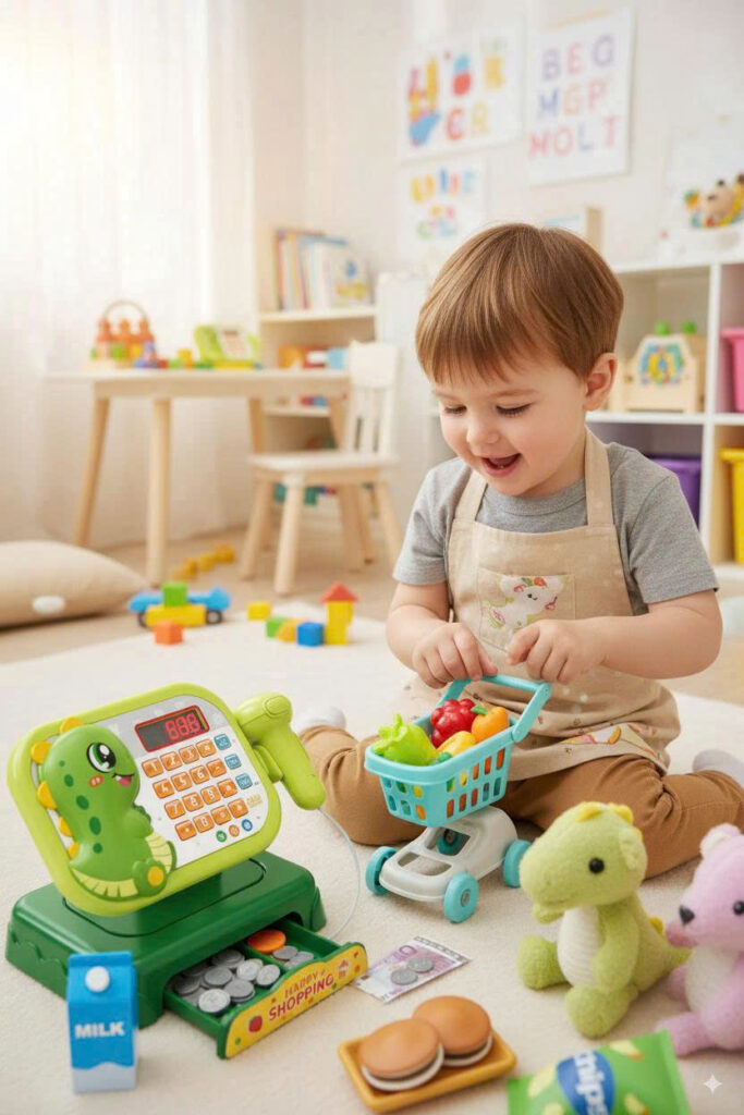 Máy Siêu Thị Khủng Long Cho Bé – Vừa Học Vừa Chơi, Giúp Bé Làm Quen Thế Giới Mua Bán 10 z7110971792554 9382f9cb040c64f611466099ee9a7e02