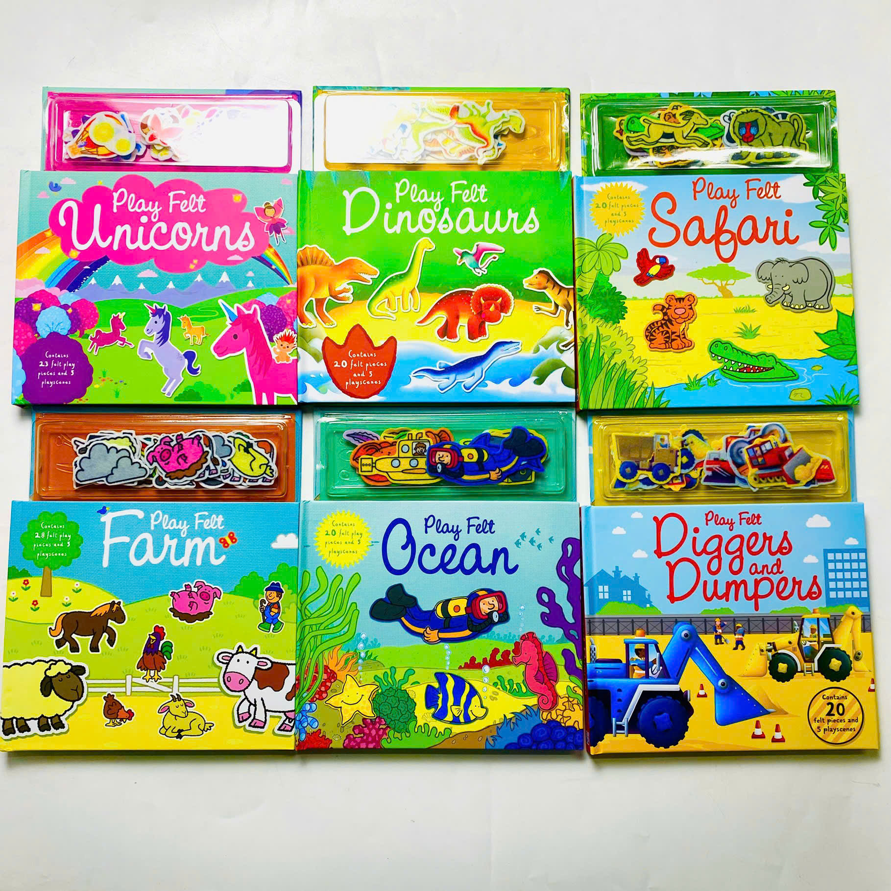 Bộ Play Felt Books gồm 6 chủ đề bằng vải nỉ cho bé 3 tuổi trở lên Bộ Play Felt Books gồm 6 chủ đề bằng vải nỉ cho bé 3 tuổi trở lên