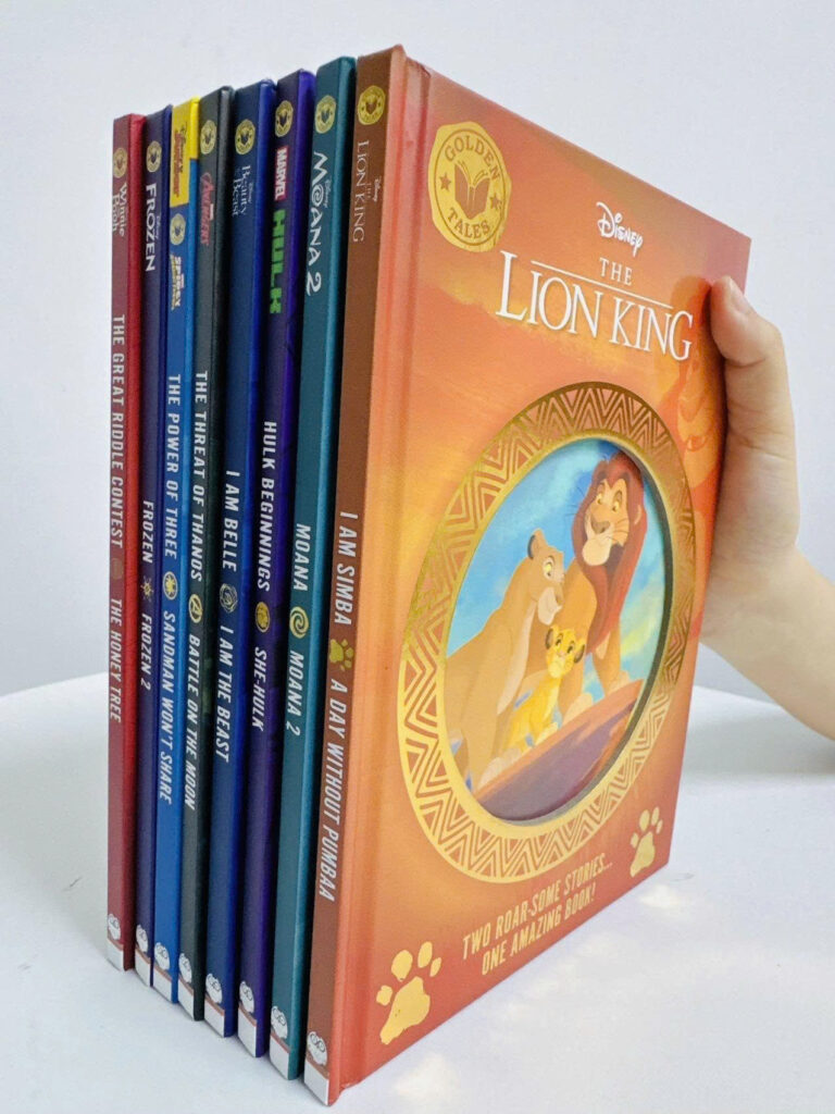 Bộ Golden Tales Disney Storytime Collection gồm truyện Disney và Marvel tiếng Anh cho bé