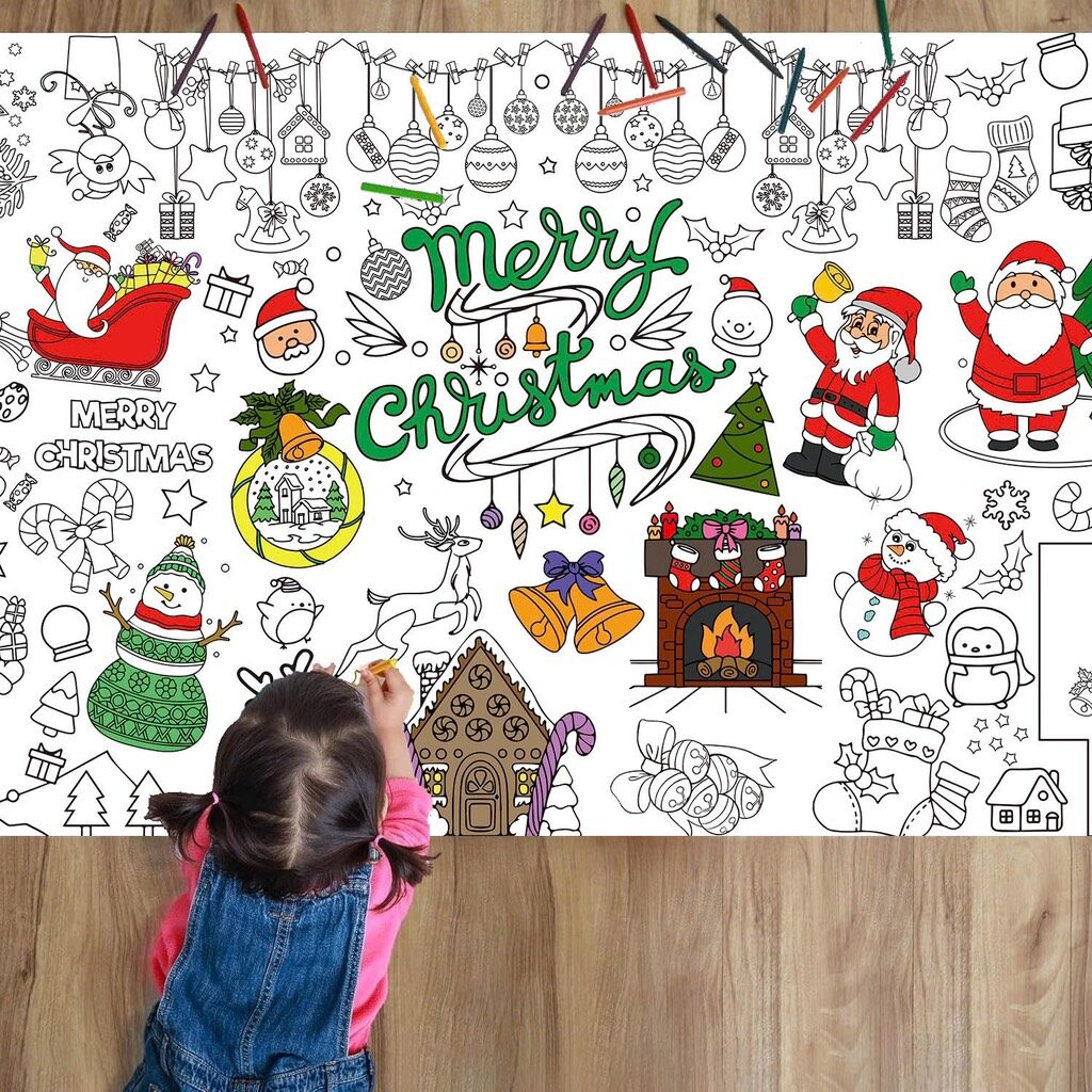 Tranh Cuộn Tô Màu Khổ Lớn 2m