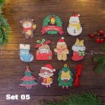 Set Gỗ Noel 8 Mẫu – Trang Trí Cây thông Giáng Sinh Dễ Thương 7 Set Gỗ Noel Mẫu 05