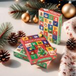 Hộp quà Giáng Sinh 24 ô – Món quà đếm ngược Noel khiến bé mong chờ từng ngày 4 Hộp quà Giáng Sinh 24 ô đặt cạnh đồ trang trí Noel