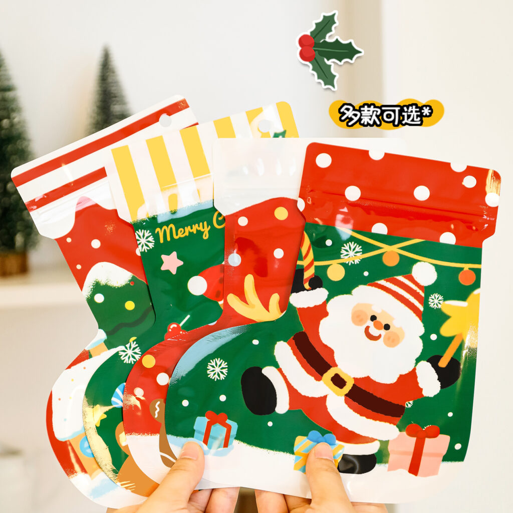 Túi Zip Tặng Quà Noel Trang Trí Siêu Xinh – Dùng Đựng Quà Cho Bé 6 Túi Zip Tặng Quà Noel Trang Trí Siêu Xinh