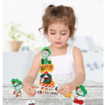 Cây thông noel xâu hạt gỗ