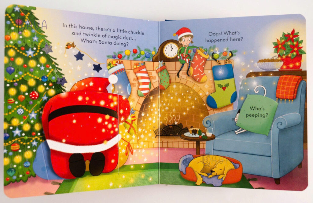 Usborne Peep Inside Christmas – cuốn sách mở lật (lift-the-flap) nổi tiếng