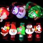 vòng tay đèn LED Giáng Sinh nhiều mẫu ông già Noel và người tuyết phát sáng