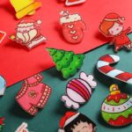 Set 10 cái huy hiệu Giáng Sinh