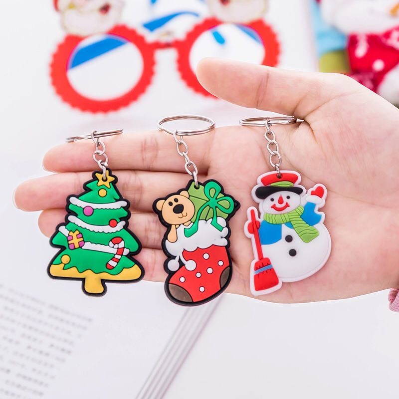 MÓC KHÓA GIÁNG SINH 2D – PHỤ KIỆN NOEL SIÊU XINH DÀNH CHO BÉ 8 Móc Khóa Giáng Sinh 2D – Quà Noel