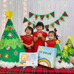 Cây thông vải dạ 3D Mideer được bố trí trong không gian gia đình