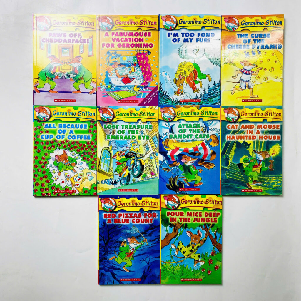 10 cuốn trong set Geronimo Stilton (bản tiếng Anh)