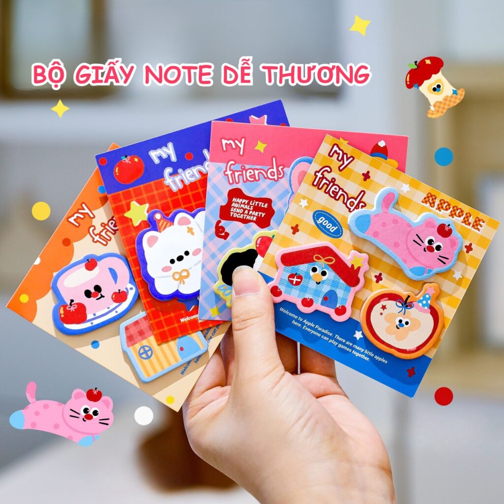 Giấy Note Sticky Note Thú Cưng My Friends 