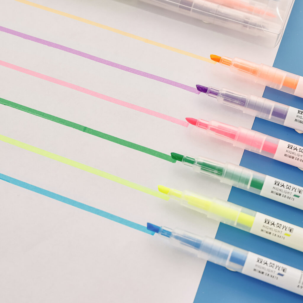 Bút Dạ Quang 2 Đầu 2 Màu